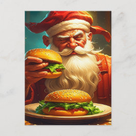 Vintage Jultomten med Hamburger Vykort