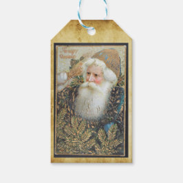 Vintage Jultomten Presentetikett
