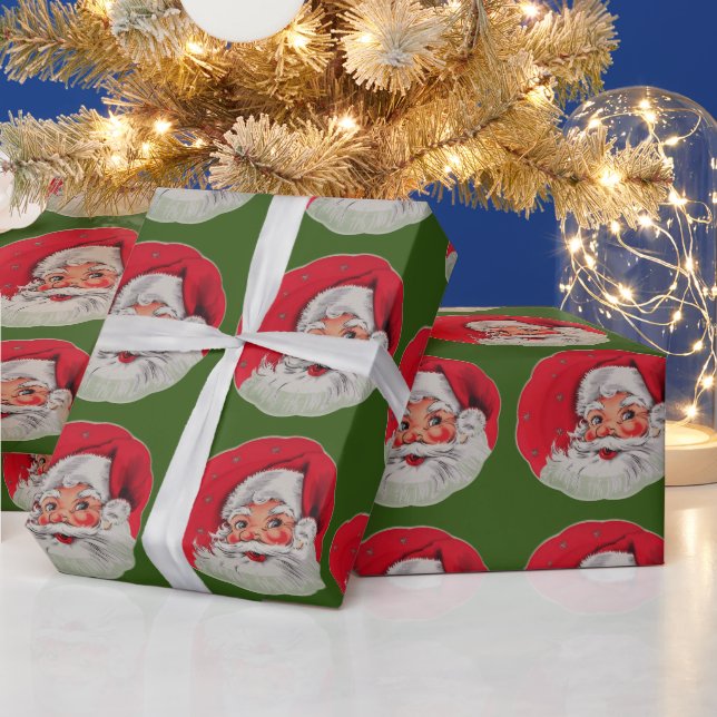 Vintage jultomten presentpapper (Helgdagar)
