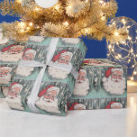 Vintage jultomten presentpapper<br><div class="desc">Retro Sparkly Coola Vintage jultomten Helgdag Wrapping Papper.</div>