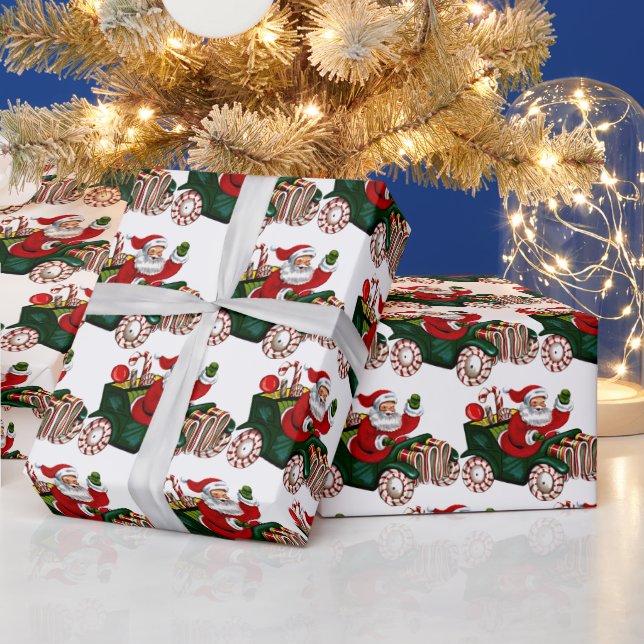 Vintage jultomten presentpapper (Helgdagar)