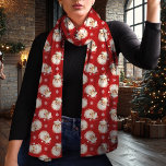 Vintage Jultomten Red-jul Sjal<br><div class="desc">Gå in i helgdag med den här charmerande vintagen Jultomten julsjalven. Med en nostalgisk vattenfärg Santa mönster på en festlig röd bakgrund ger denna scarf en klassisk beröring till alla vinterutrustningar. Den är gjord av lättviktschiffon och har perfekt för att lagra samtidigt som den förblir mysigt och snyggt. Vare sig...</div>