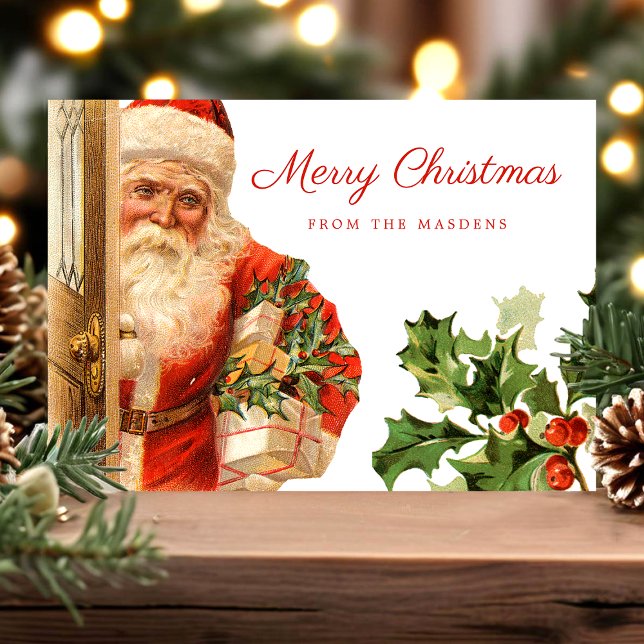 Vintage Jultomten Retro Helgdag jul Vykort (Skapare uppladdad)