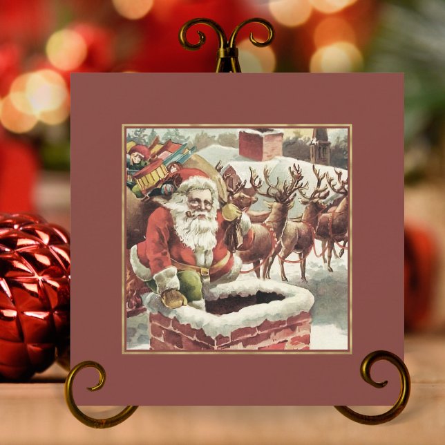 Vintage Jultomten Retro-julkort Julkort (vintage santa claus christmas cards,vintage santa claus,retro christmas cards,vintage christmas card)