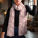 Vintage Jultomten Rosa jul Sjal<br><div class="desc">Gå in i helgdag med den här charmerande vintagen Jultomten julsjalven. Med en nostalgisk vattenfärg Santa mönster på en festlig rosa ger denna scarf en klassisk beröring till alla vinterutrustningar. Den är gjord av lättviktschiffon och har perfekt för att lagra samtidigt som den förblir mysigt och snyggt. Vare sig det...</div>