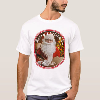 Vintage Jultomten skriver Julgran T Shirt
