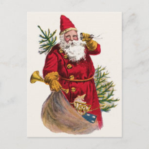 Vintage Jultomten vykort