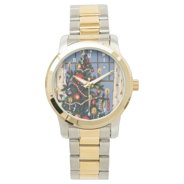 Vintage-julträdSe Armbandsur (Framsida)