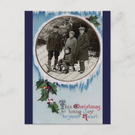 Vintage julvykort helg vykort