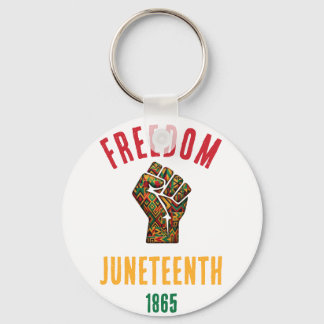 Vintage Juneteenth-frihet 1865 Pan-afrikanskt möns Nyckelring