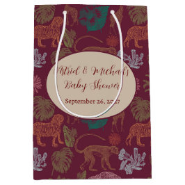 Vintage Jungle Safari Rosa Baby Shower