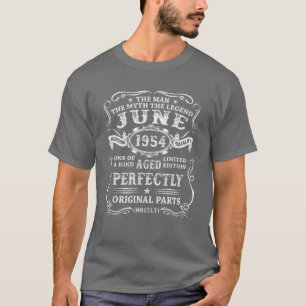Vintage Juni 1952 70:e födelsedag Åldras perfekt T Shirt