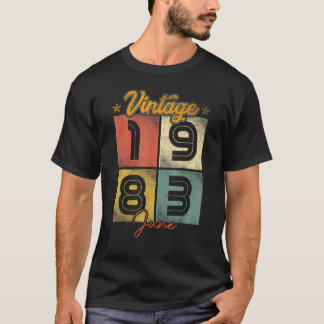Vintage juni 1983 39 år gammal 1 t shirt