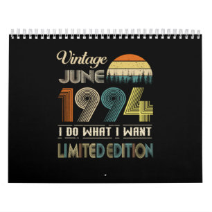 Vintage juni 1994 Vad jag vill ha Begränsadare ut Kalender