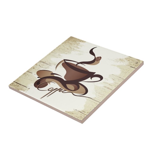 Vintage kaffe kakelplatta (Sidan)