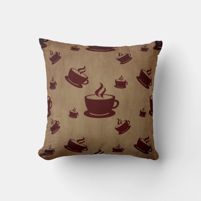 Vintage kaffe kudde (Framsida)