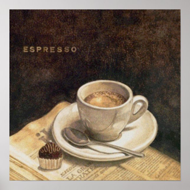 Vintage kaffe poster (Framsidan)