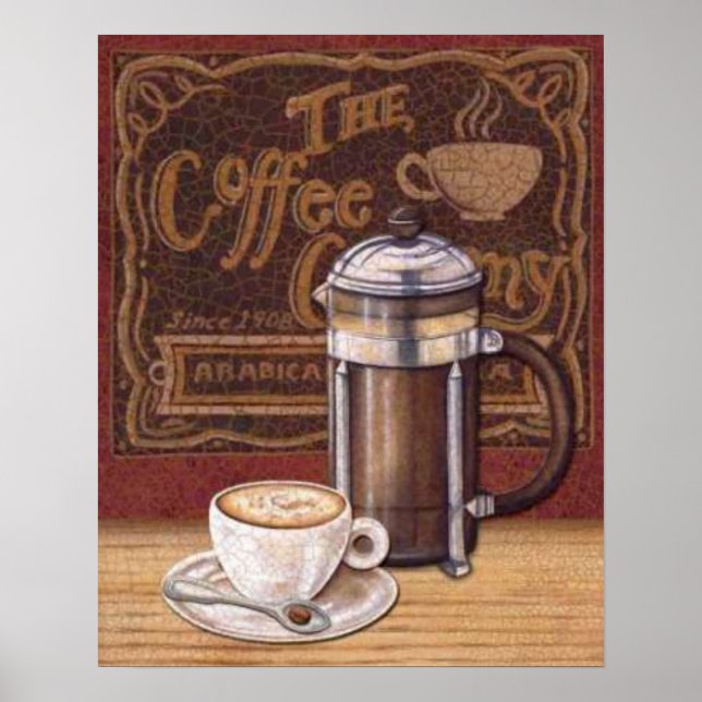Vintage kaffe poster (Framsidan)