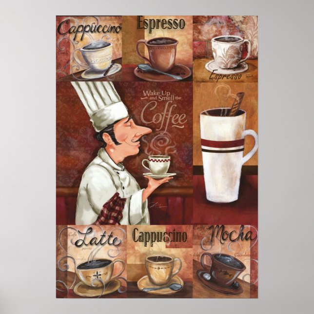Vintage kaffe poster (Framsidan)