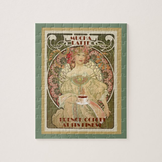 Vintage Kaffe Poster pussel (Vertikal)