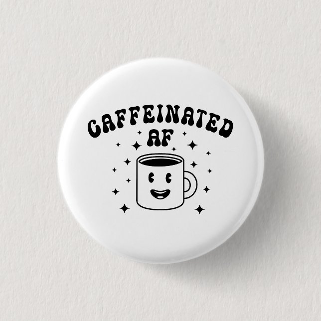 Vintage Kaffeinfri AF Knapp (Framsida)