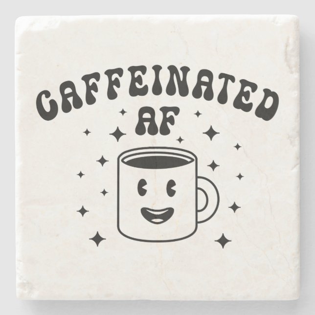 Vintage Kaffeinfri AF Stenunderlägg (Framsidan)