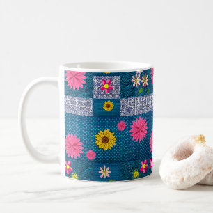 Vintage Kaffekopp med blommönster