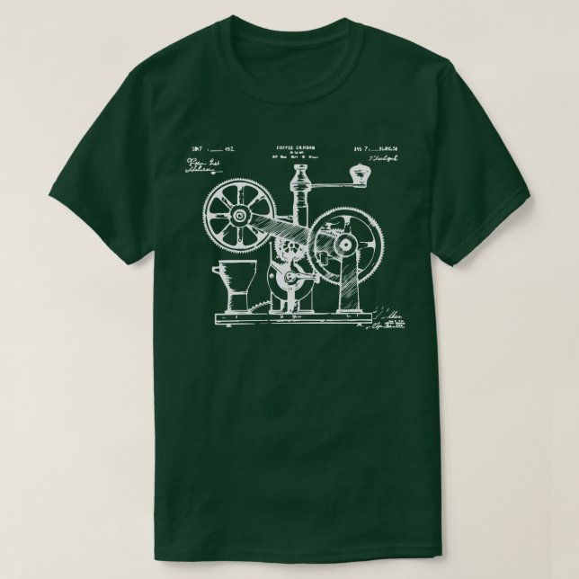 vintage kaffekvarn t shirt (Design framsida)