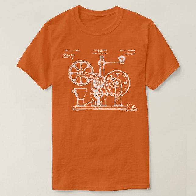 vintage kaffekvarn t shirt (Design framsida)