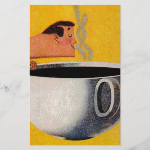 Vintage kaffereklam brevpapper