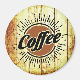 Vintage kaffeskylt magnet