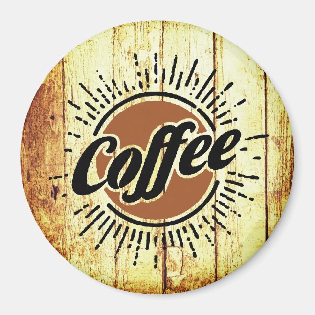 Vintage kaffeskylt magnet (Framsidan)