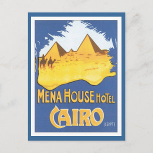 Vintage Kairo-Egypten Vykort