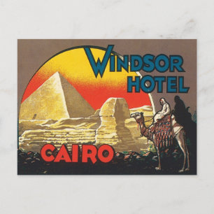 Vintage Kairo Egypten Vykort