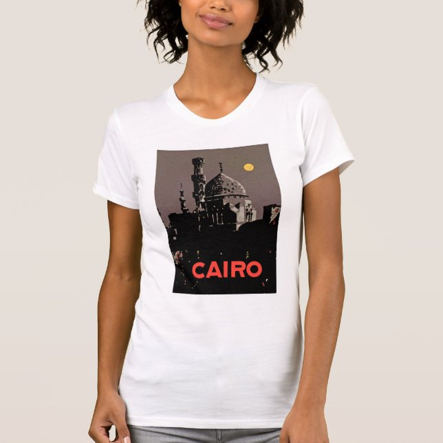Vintage Kairo Poster T-shirt (Framsida)