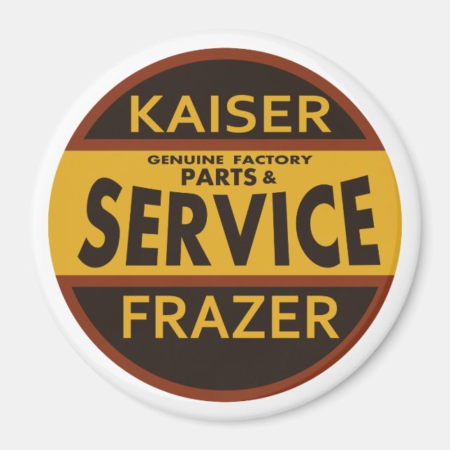 Vintage Kaiser Frazer servicesticka Magnet (Framsidan)