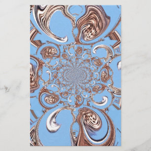 Vintage Kaleidoscope Art-utskrift Brevpapper