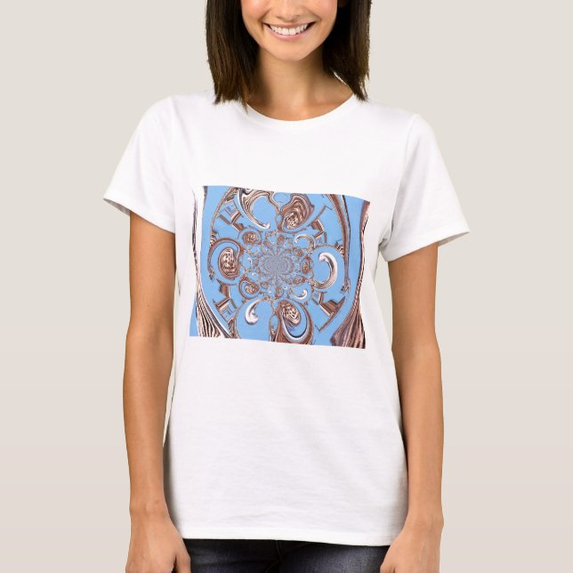 Vintage Kaleidoscope Art-utskrift T-shirt (Framsida)