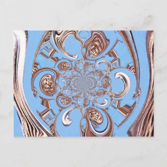 Vintage Kaleidoscope Art-utskrift Vykort (Framsida)