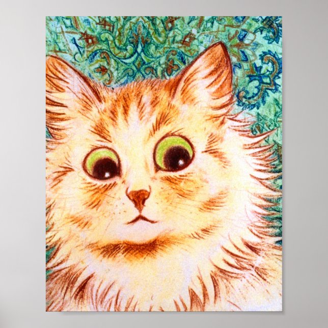 Vintage Kaleidoskop per Louis Wain Poster (Framsidan)