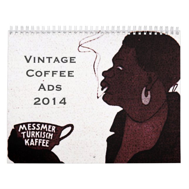Vintage-kalender för kaffeannonser kalender (Omslag)