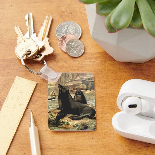 Vintage Kalifornien-Lejon av CE Svan Nyckelring (Skrivbord)