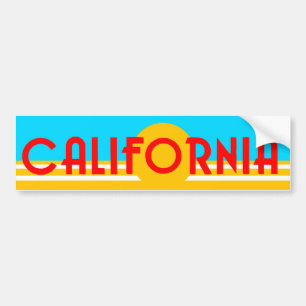 Vintage Kalifornien Logotyp Bildäckslapp Bildekal