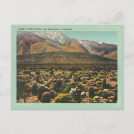 Vintage Kalifornien-öknen och bergsscenen Vykort