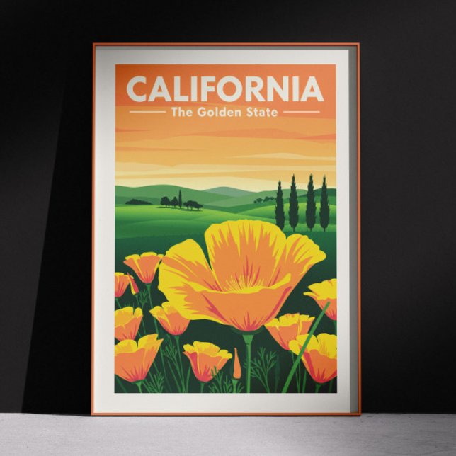 Vintage Kalifornien Poster (Skapare uppladdad)