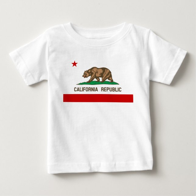 Vintage Kalifornien Statlig flagga Tee (Framsida)
