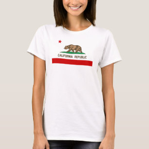 Vintage Kalifornien Statlig flagga Tee Shirt