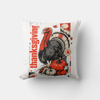 Vintage Kalkon och Pumpa Kuddhöst Kudde