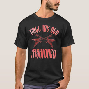 Vintage kallar mig Gamle Fashioned Guitarist Guita T Shirt