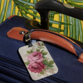 Vintage Kålros Elegans Bagageetikett Bagagebricka